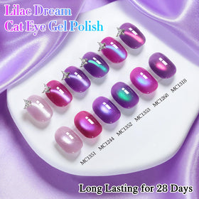 Violet Plum Cat Eye Gel Polish from Double Rhythm