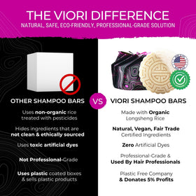 Viori Hydrating Shampoo Bar in a bathroom setting