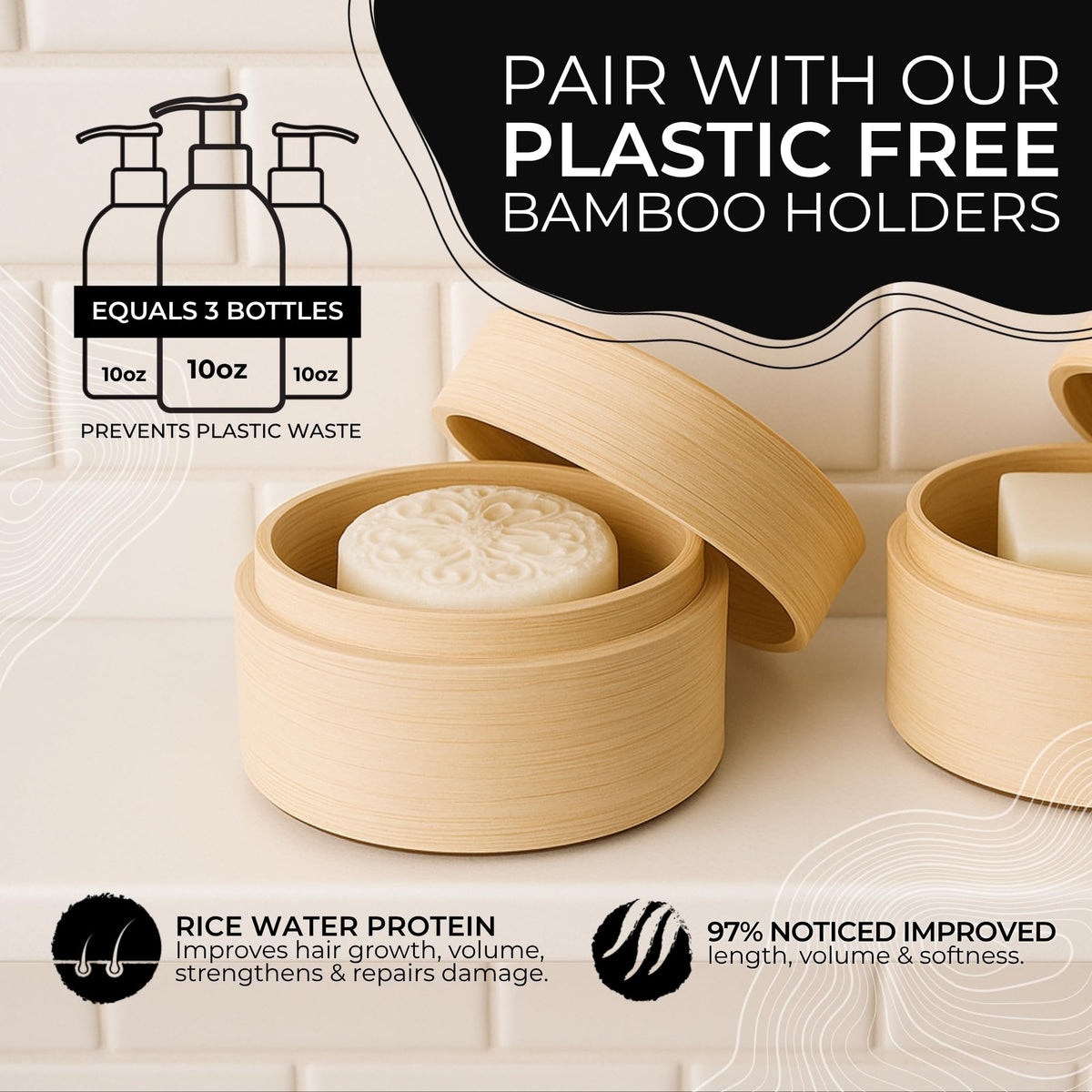 Viori shampoo and conditioner bar set packaging