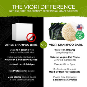 Viori shampoo bar close-up showing texture