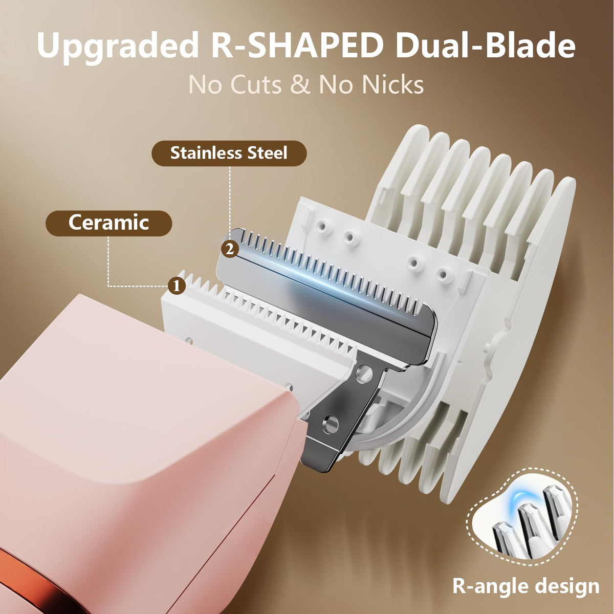Virelle Bikini Trimmer showcasing both shaving and trimming heads