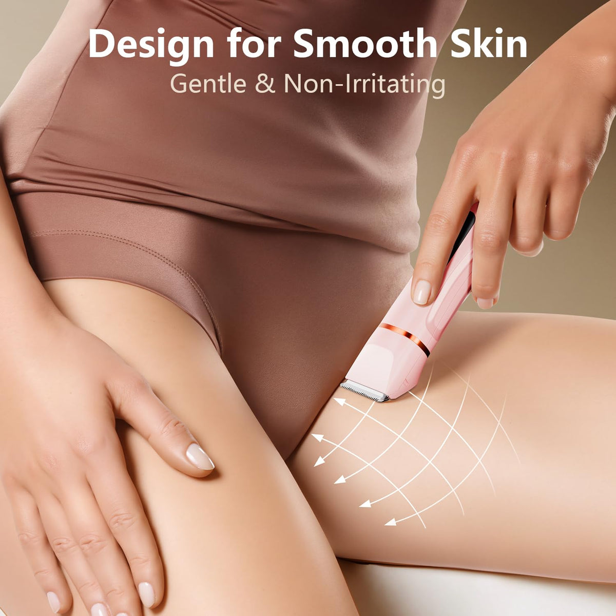 Virelle Bikini Trimmer with waterproof feature demonstration