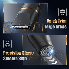 Virelle Electric Razor showing LED display and charging port