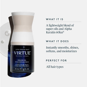 VIRTUE Healing Oil bottle side view