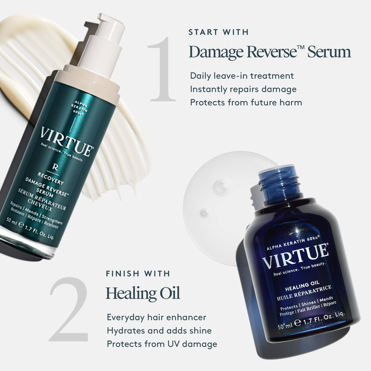 VIRTUE Healing Oil with coconut and yuzu extracts