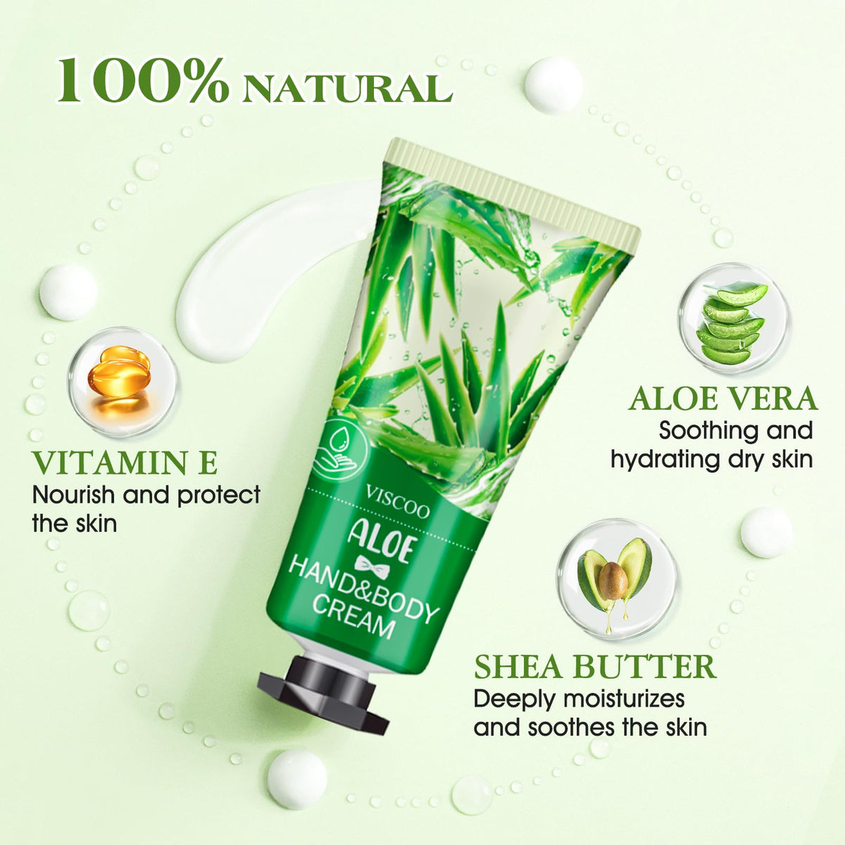 VISCOO hand cream in rose fragrance tube