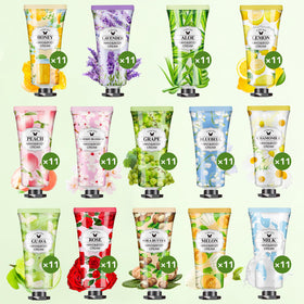 VISCOO hand cream travel size tubes on display