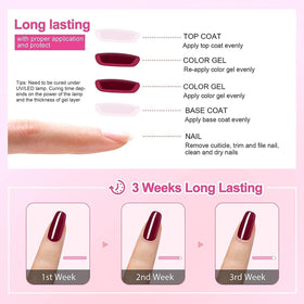 Vishine No Wipe Top Coat 15ml bottle side view