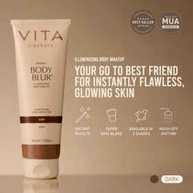 VITA LIBERATA Body Blur Dark on skin application
