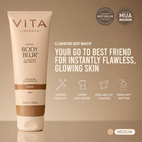 VITA LIBERATA Body Blur Medium 3.38 fl oz application on skin
