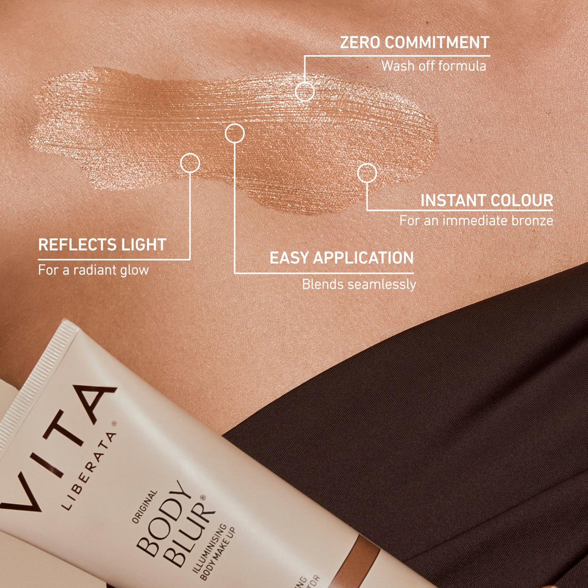 VITA LIBERATA Body Blur Medium 3.38 fl oz texture close-up