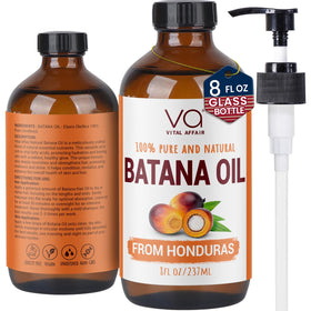 VITAL AFFAIR Batana Hair Growth Oil 8 Fl Oz glass bottle front view