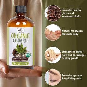 VITAL AFFAIR castor oil with cotton wrap for self-care