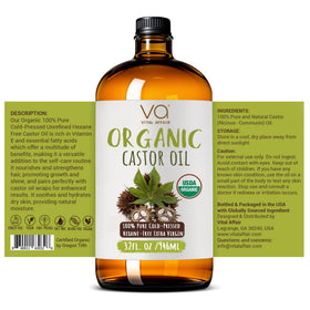 VITAL AFFAIR Organic Castor Oil bottle with packaging