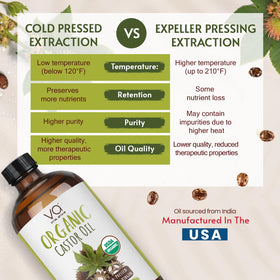 VITAL AFFAIR Organic Castor Oil on a wooden table