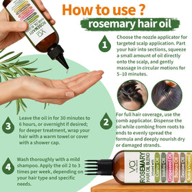 VITAL AFFAIR Rosemary Oil application on hair