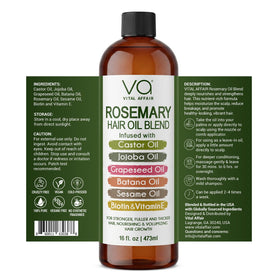 VITAL AFFAIR Rosemary Oil bottle with castor and batana oil