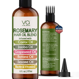 VITAL AFFAIR Rosemary Oil for Hair Growth 6 Fl Oz front view