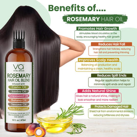 VITAL AFFAIR Rosemary Oil for Hair Growth on a wooden table