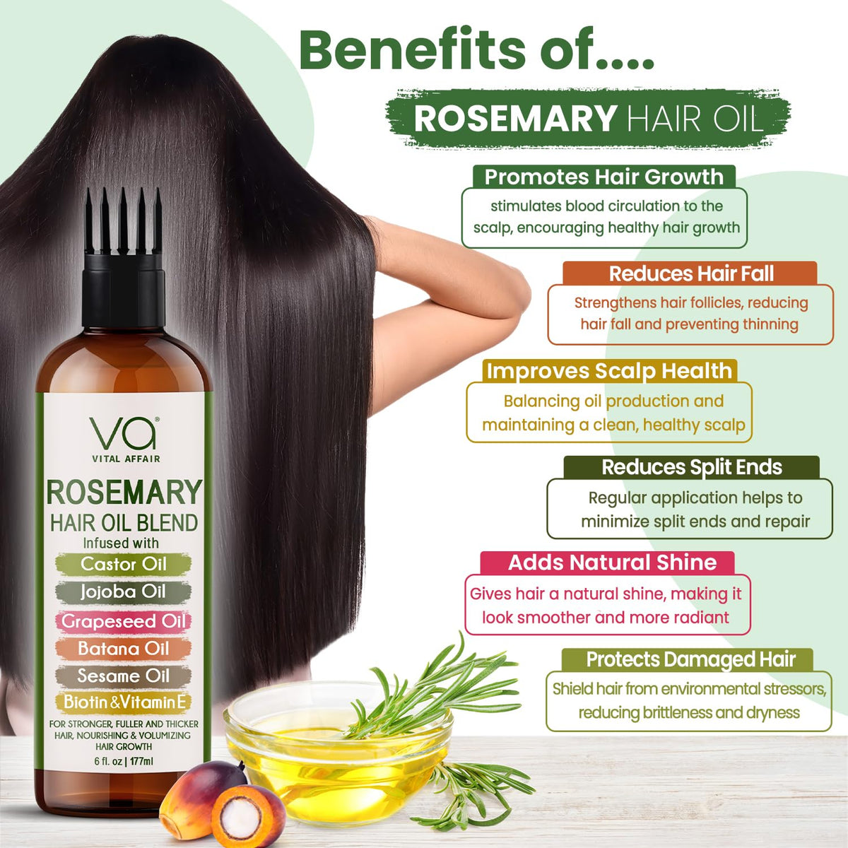 VITAL AFFAIR Rosemary Oil packaging details