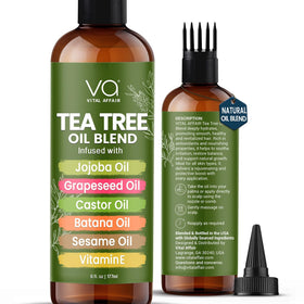 VITAL AFFAIR Tea Tree Hair Growth Oil 6 Fl Oz front view