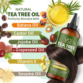 VITAL AFFAIR Tea Tree Hair Growth Oil 6 Fl Oz side view