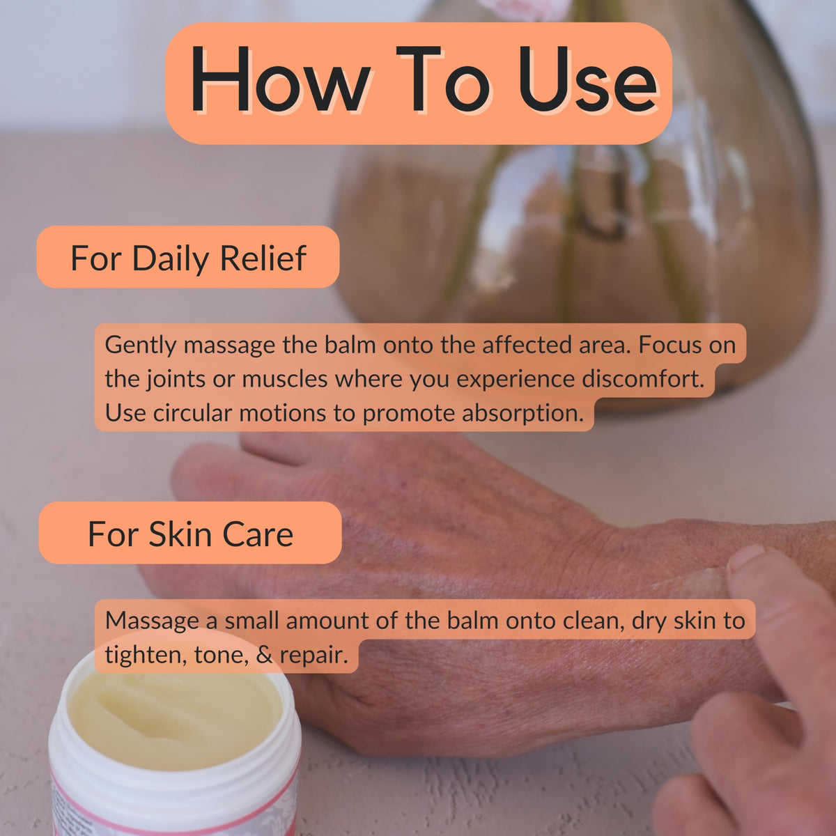 Vitality Frankincense Essential Oil Balm with natural ingredients