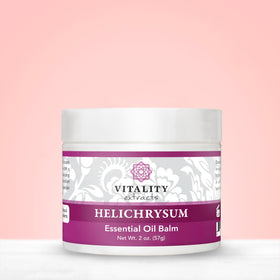 Vitality Helichrysum Balm 2oz back view with details
