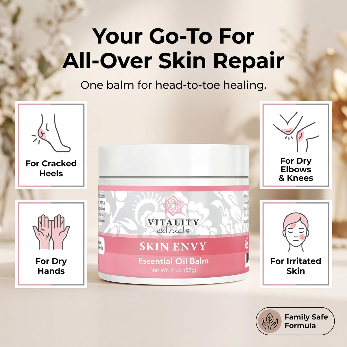Vitality Skin Envy Balm in a lifestyle setting