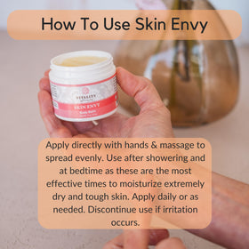 Vitality Skin Envy Balm opened with balm visible