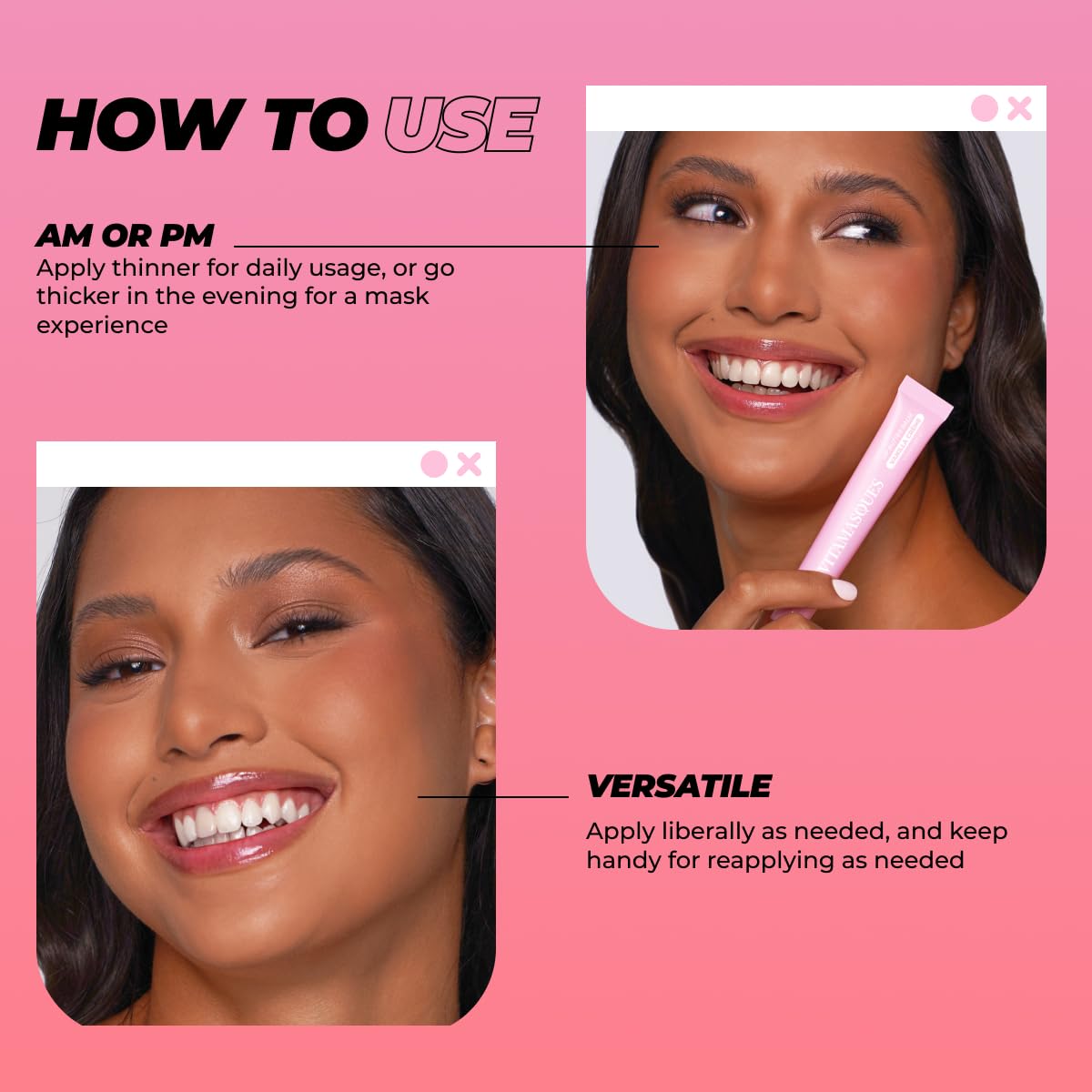 Vitamasques Lip Butter Balm Vanilla Creme in a beauty routine