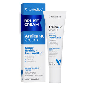 VitaMedica Arnica + Vitamin K Oxide Cream front view in 0.5 oz tube