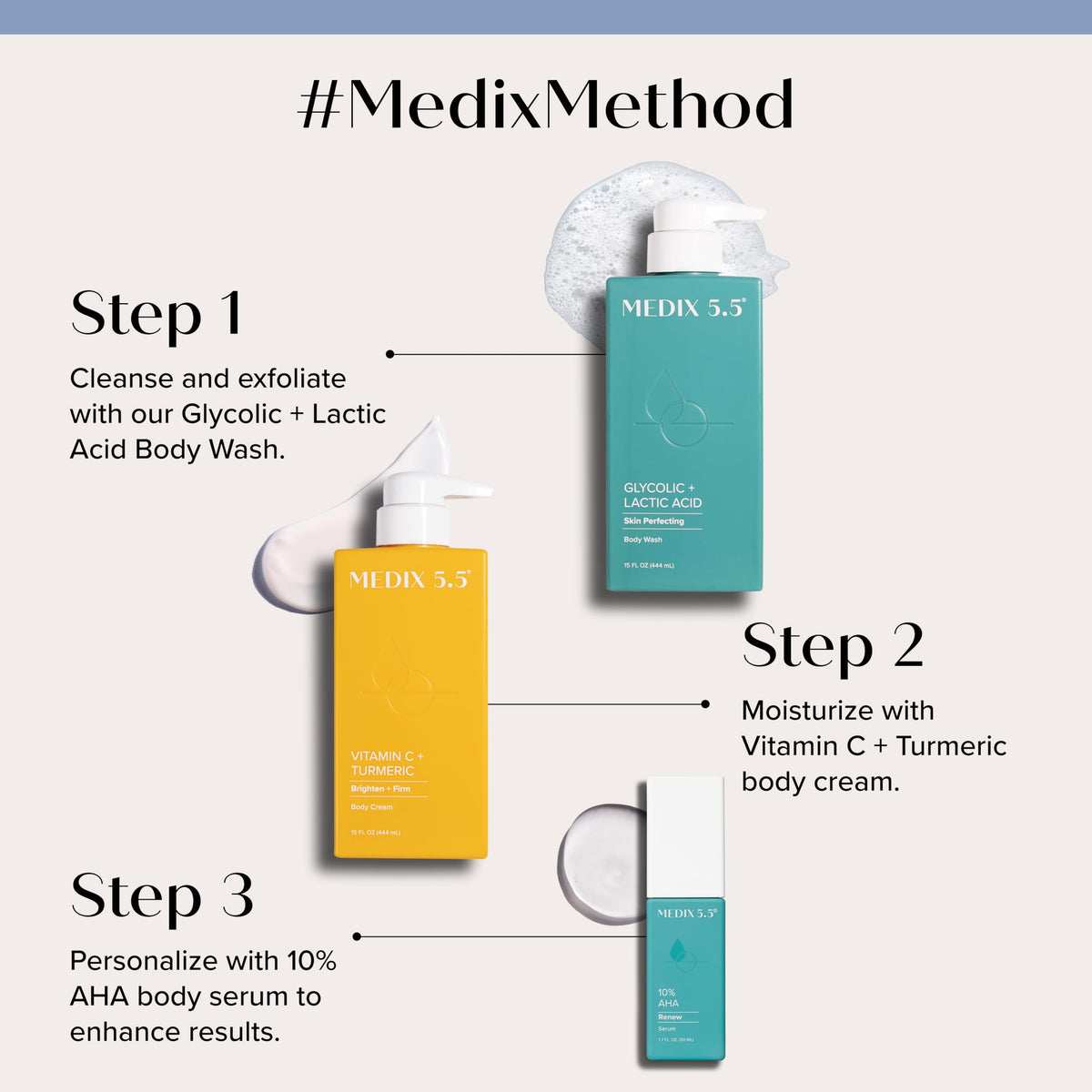 Vitamin C Body Cream from Medix 5.5 in a sleek container