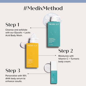 Vitamin C Body Cream from Medix 5.5 in a sleek container