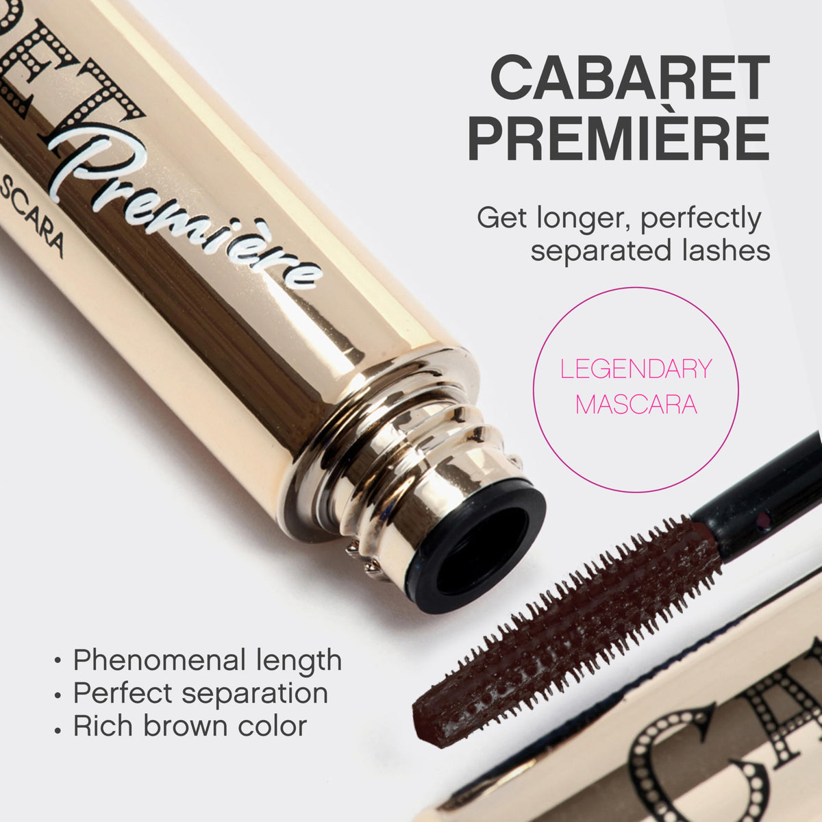 Vivienne Sabó Cabaret Premiere Brown Mascara wand close-up