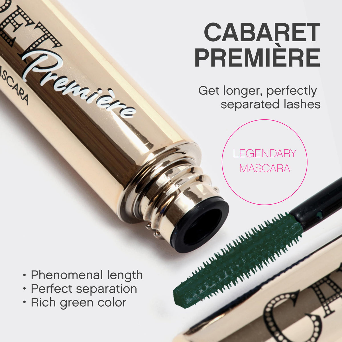 Vivienne Sabó Cabaret Premiere Green Mascara wand close-up
