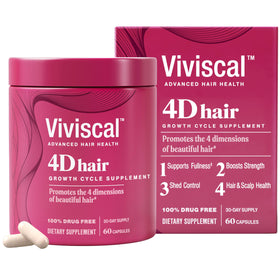 Viviscal 4D Hair Growth Cycle Supplements for Women 60 Count front view
