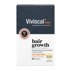 Viviscal Men's Hair Growth Supplements 60 Tablets front view