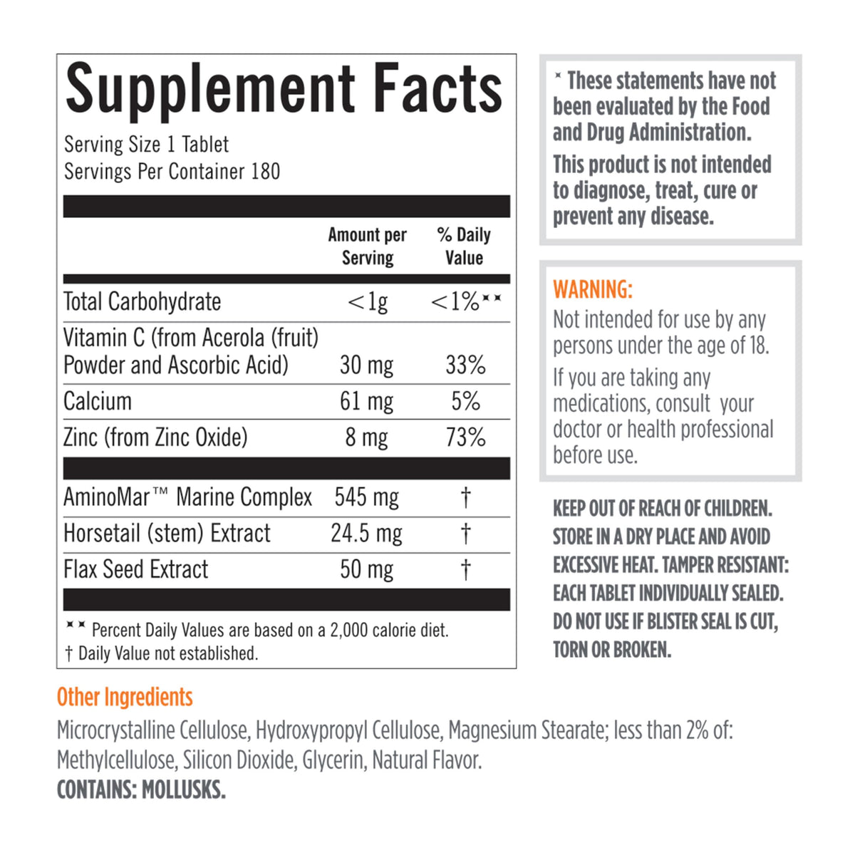 Viviscal Men's Hair Growth Supplements packaging side view