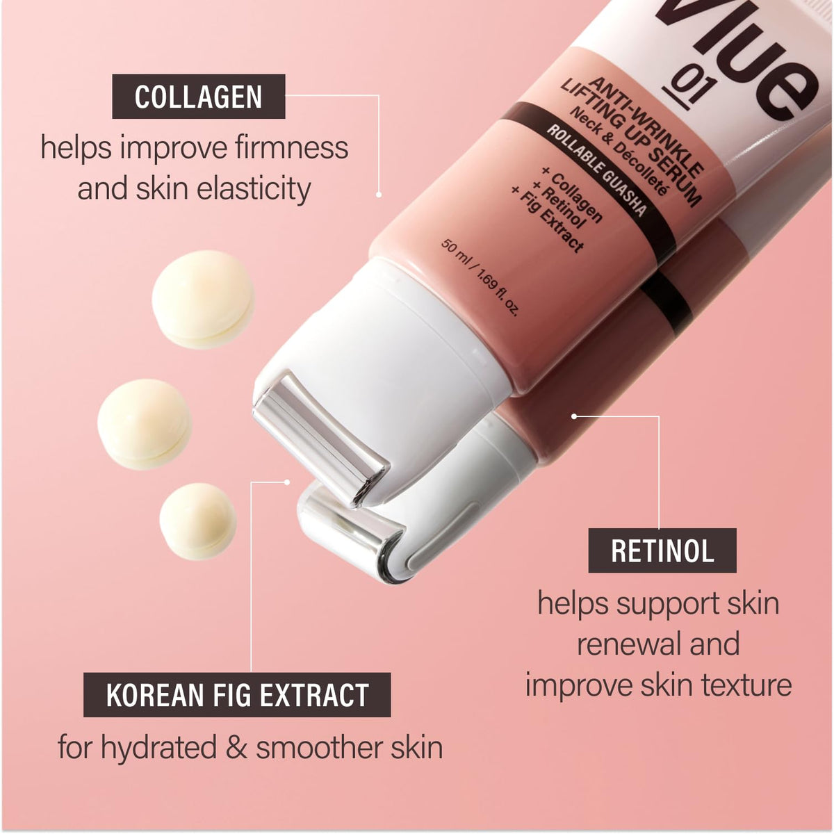 VLUE 01 Retinol Guasha Neck Firming Cream ingredients list