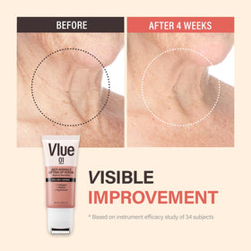 VLUE 01 Retinol Guasha Neck Firming Cream texture close-up