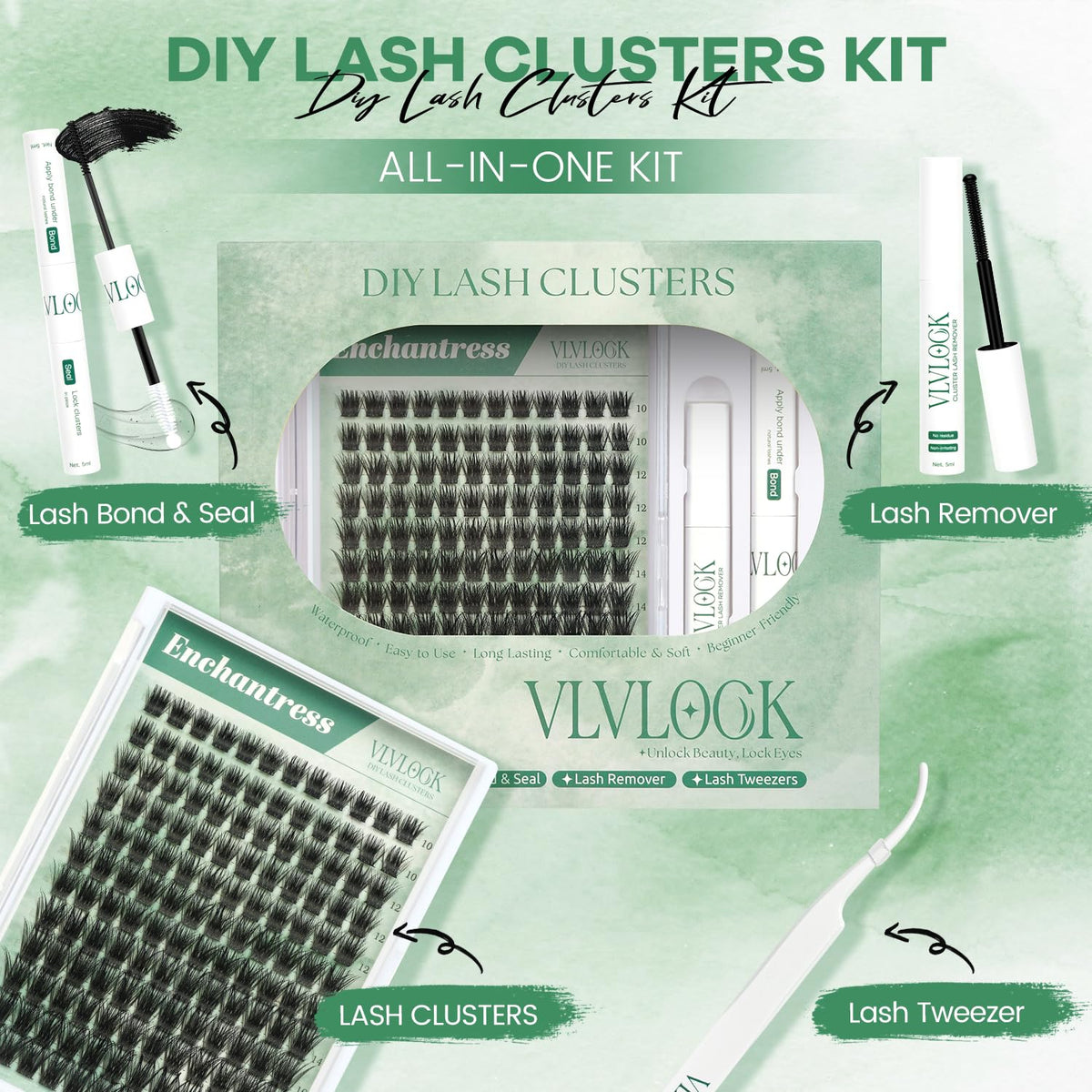 VLVLOCK Enchantress Lash Bond & Seal included in the kit