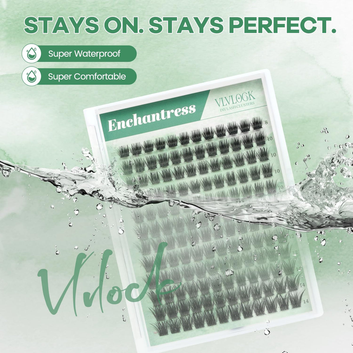 VLVLOCK Enchantress Lash Clusters Kit packaging details