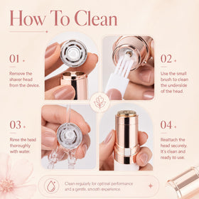 VOEOUFH Facial Hair Removal Device with LED light on