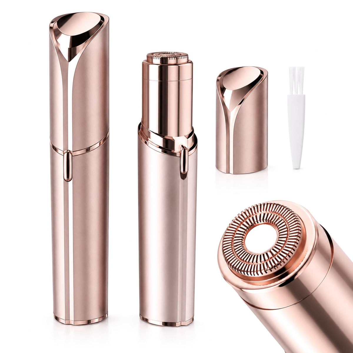 VOEOUFH Flawless Facial Hair Remover front view in champagne