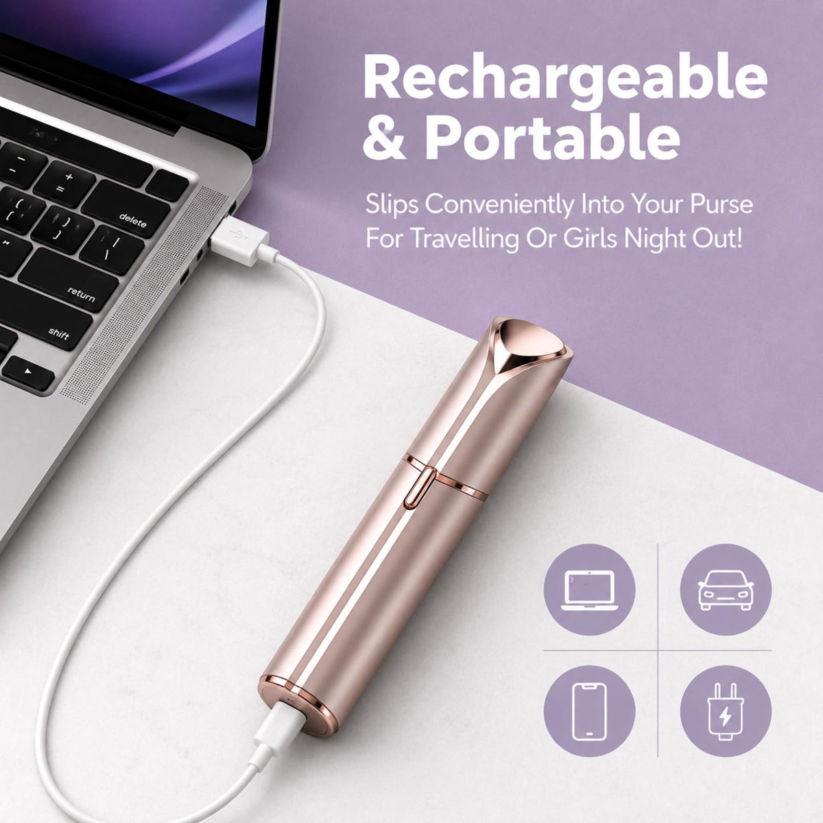 VOEOUFH Flawless Facial Hair Remover with cleaning brush