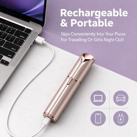 VOEOUFH Flawless Facial Hair Remover with cleaning brush