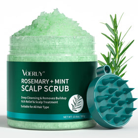 VOERUY Scalp Scrub 10.6oz front view with packaging