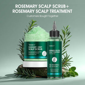 VOERUY Scalp Scrub with natural ingredients displayed