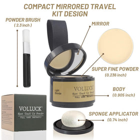 VOLLUCK Root Touch Up Powder applicator close-up